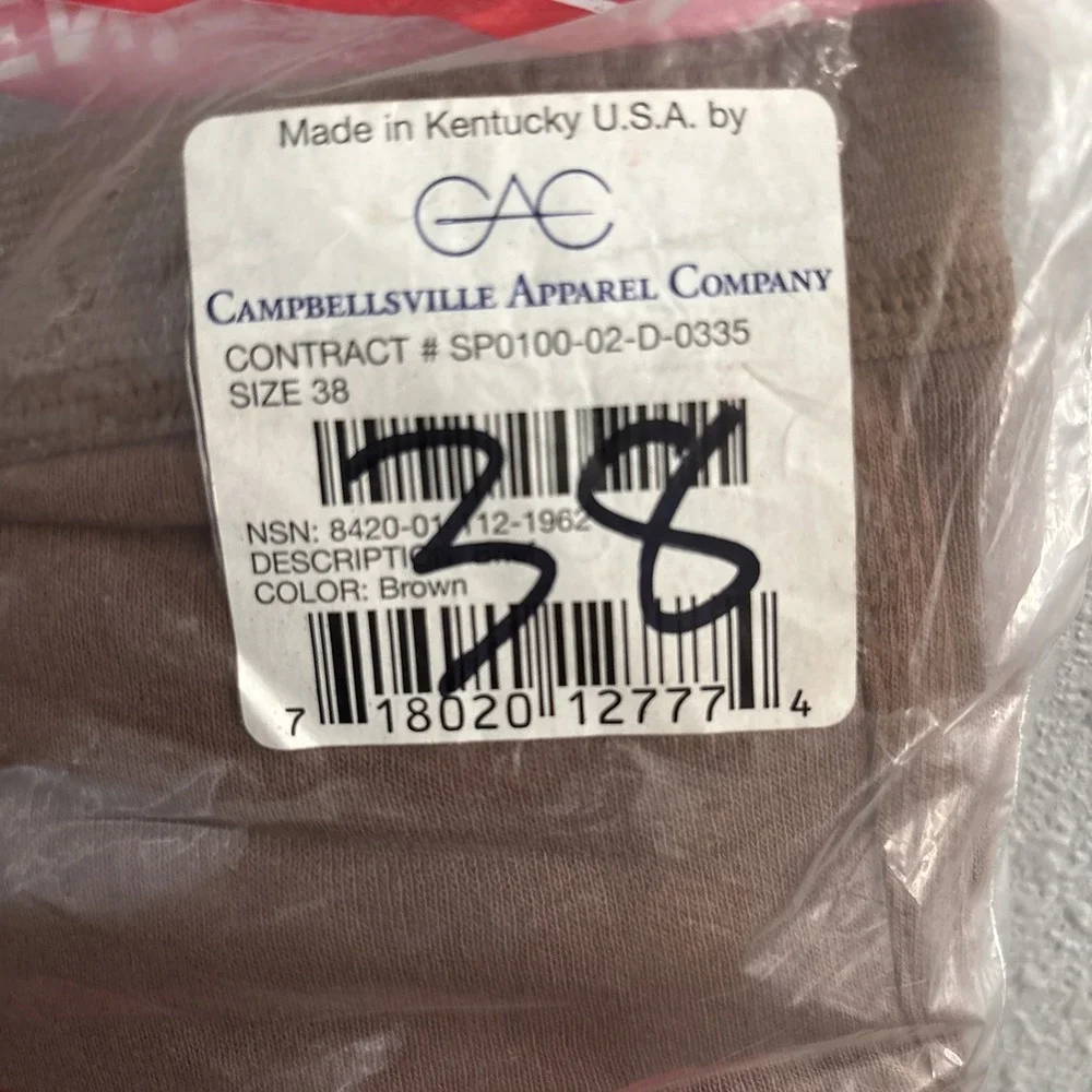 Vtg combed cotton briefs sz 38 Campbellsville Apparel Co Lot of 3 Pks NOS USA
